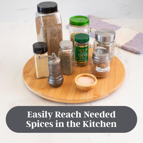 TB Home Lazy Susan at dining table used as convenient snack tray