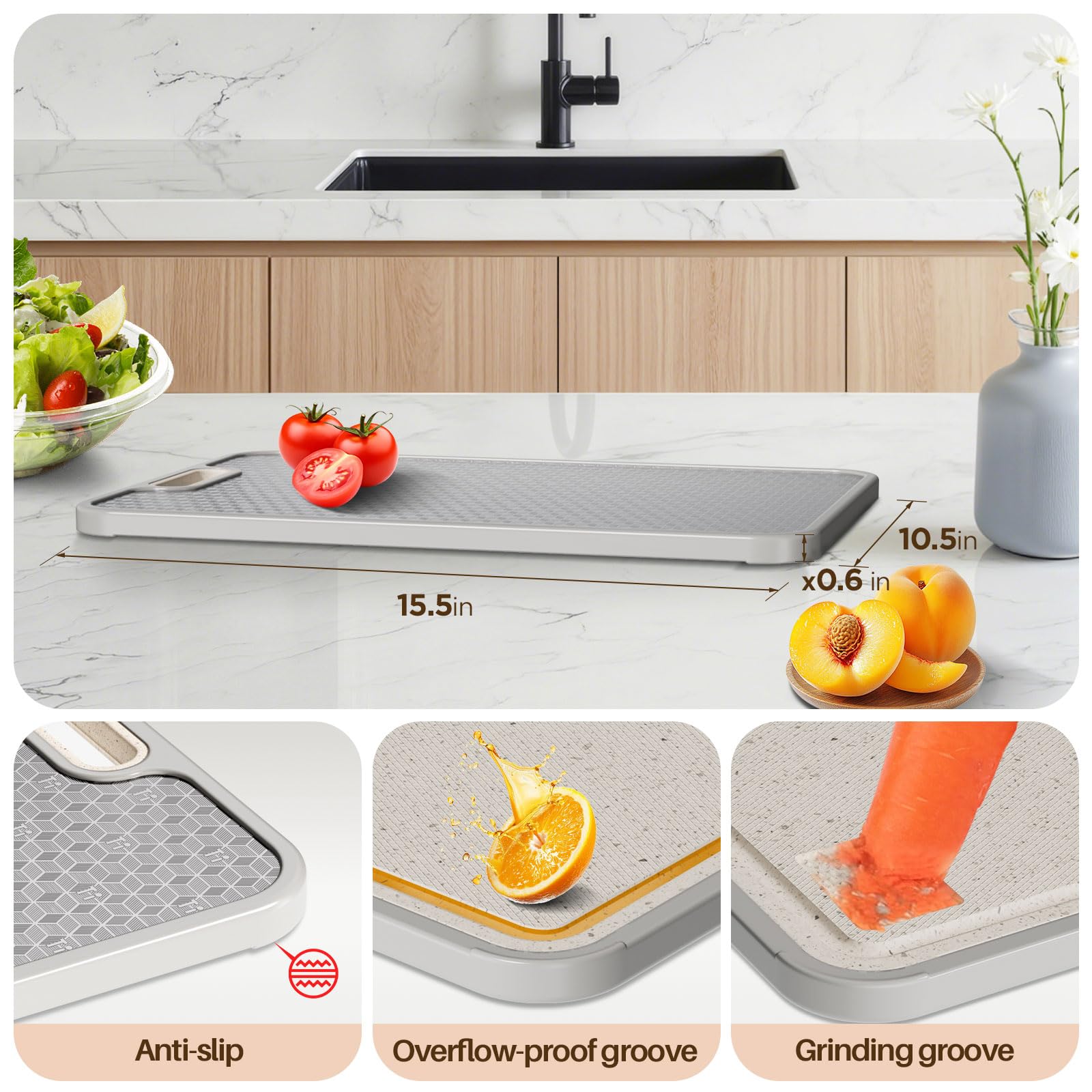 TBFWiCO non-slip textured surface for stable slicing.