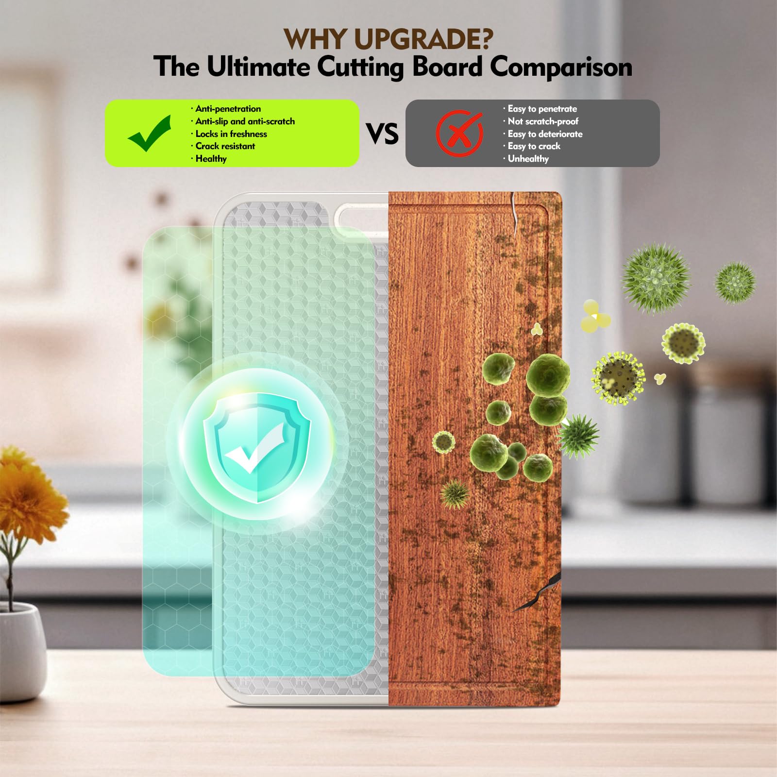 TBFWiCO titanium board side view, durable non-slip surface.
