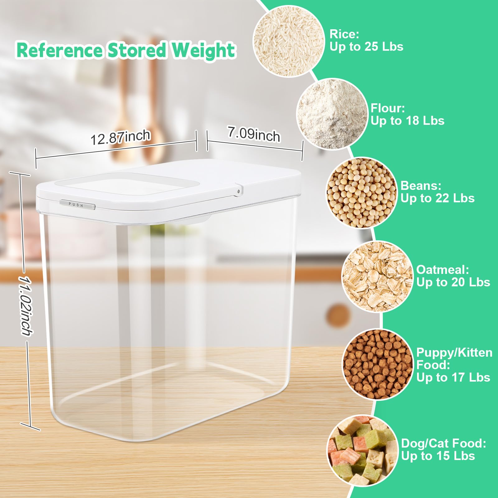 TBMax built-in measuring cup simplifies precise portions while cooking.