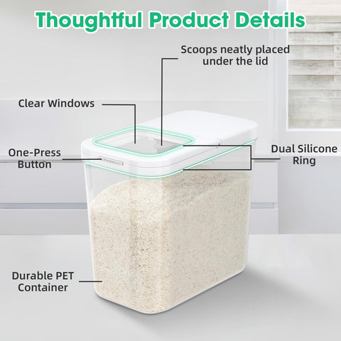 TBMax seal-tight lid helps preserve freshness and minimize exposure.
