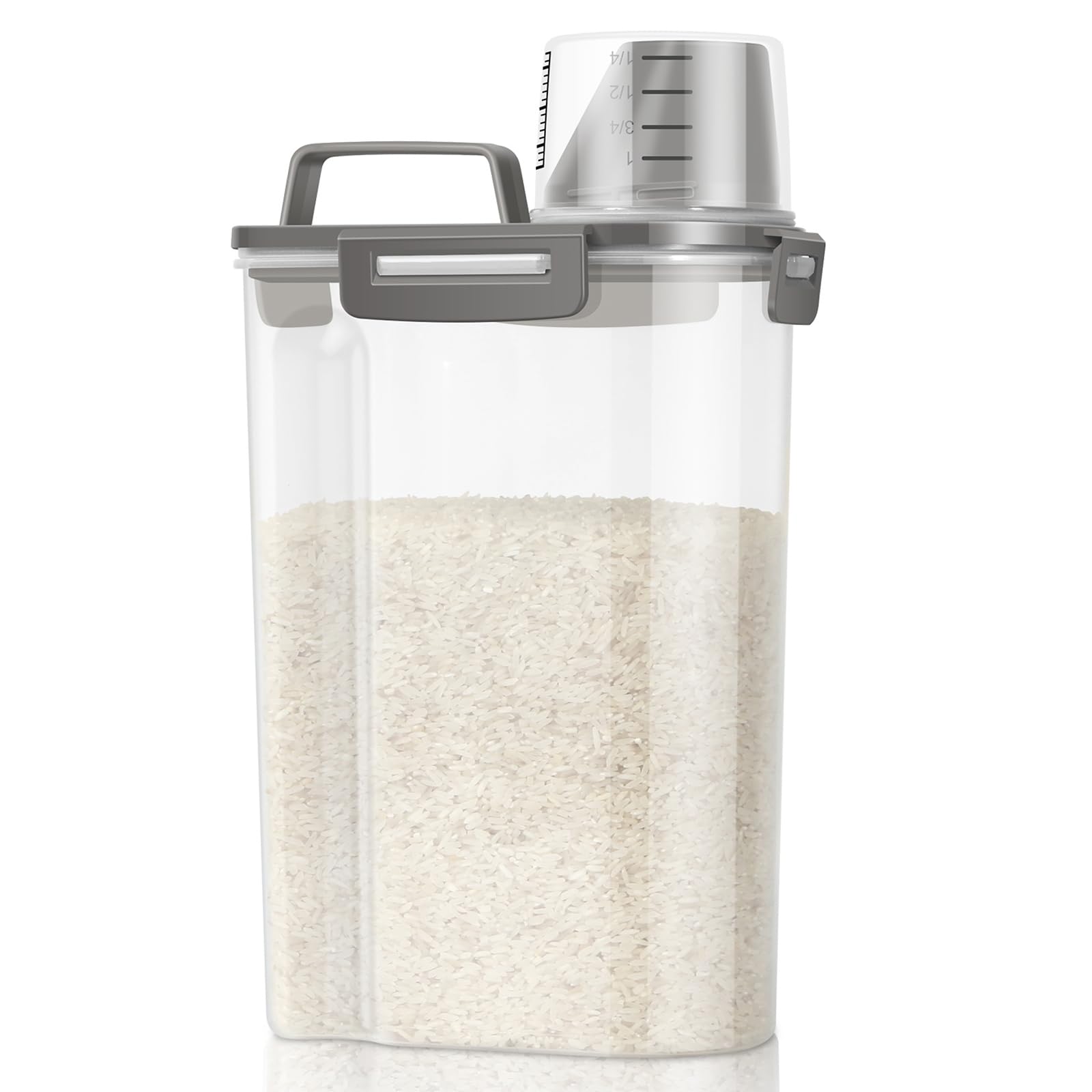TBMax rice storage container with pour spout for mess-free dispensing