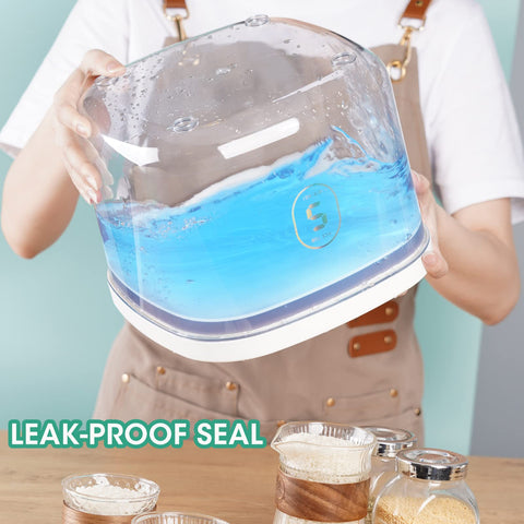 TBMAXS push-button lid with silicone seal keeps moisture out.