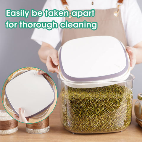 TBMAXS airtight seal prevents moisture; ideal for pantry organization.