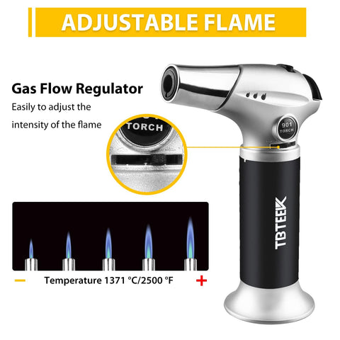 TBTeek piezo ignition delivers quick lighting and hands-free operation