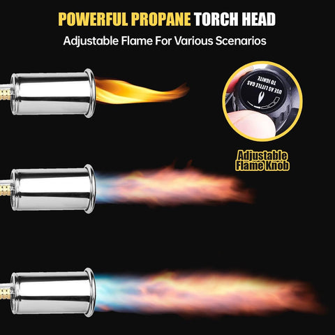 TBTeek propane torch nickel-plated nozzle ensures durability during ongoing use