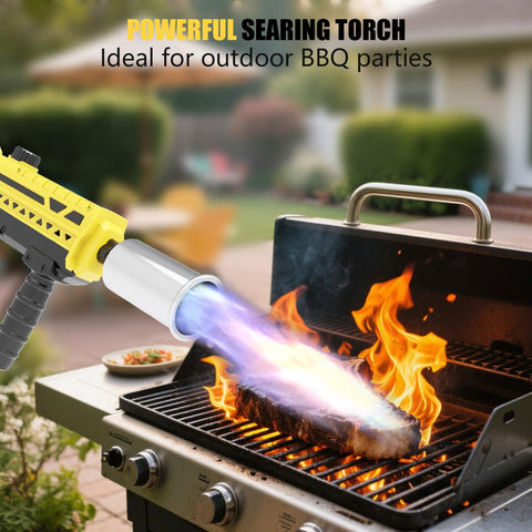 TBTeek propane torch trusted for campfires and outdoor cooking at the campsite
