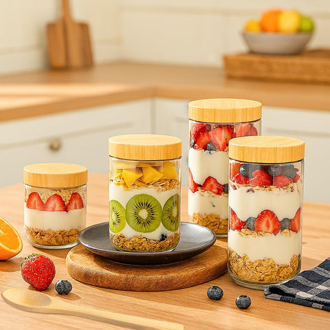 TBWIND leakproof travel jar fits in bag for commute breakfasts