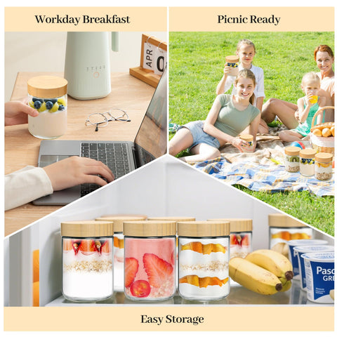 TBWIND snack and spice jar ready for fridge or pantry organization