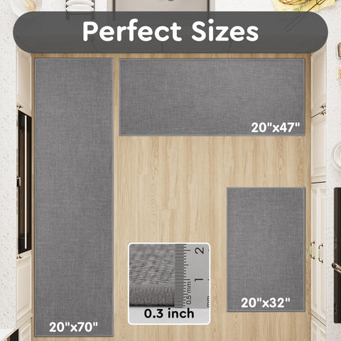 tchdio grey kitchen mat enhances modern decor while protecting floors