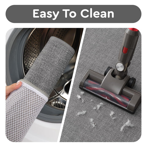 tchdio versatile mat fits front of sink, laundry, or bathroom in a grey finish