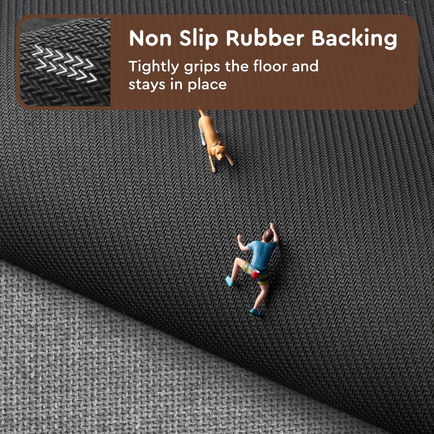 tchdio absorbent kitchen rug soaks up spills to keep floors dry