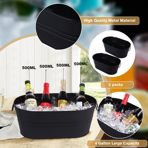 Tchrules galvanized tub storage for fruits or flowers.