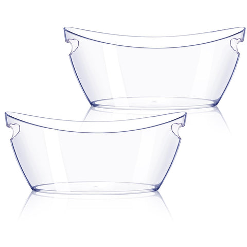 tchrules ice bucket set two buckets for stylish entertaining and ready-to-serve beverages