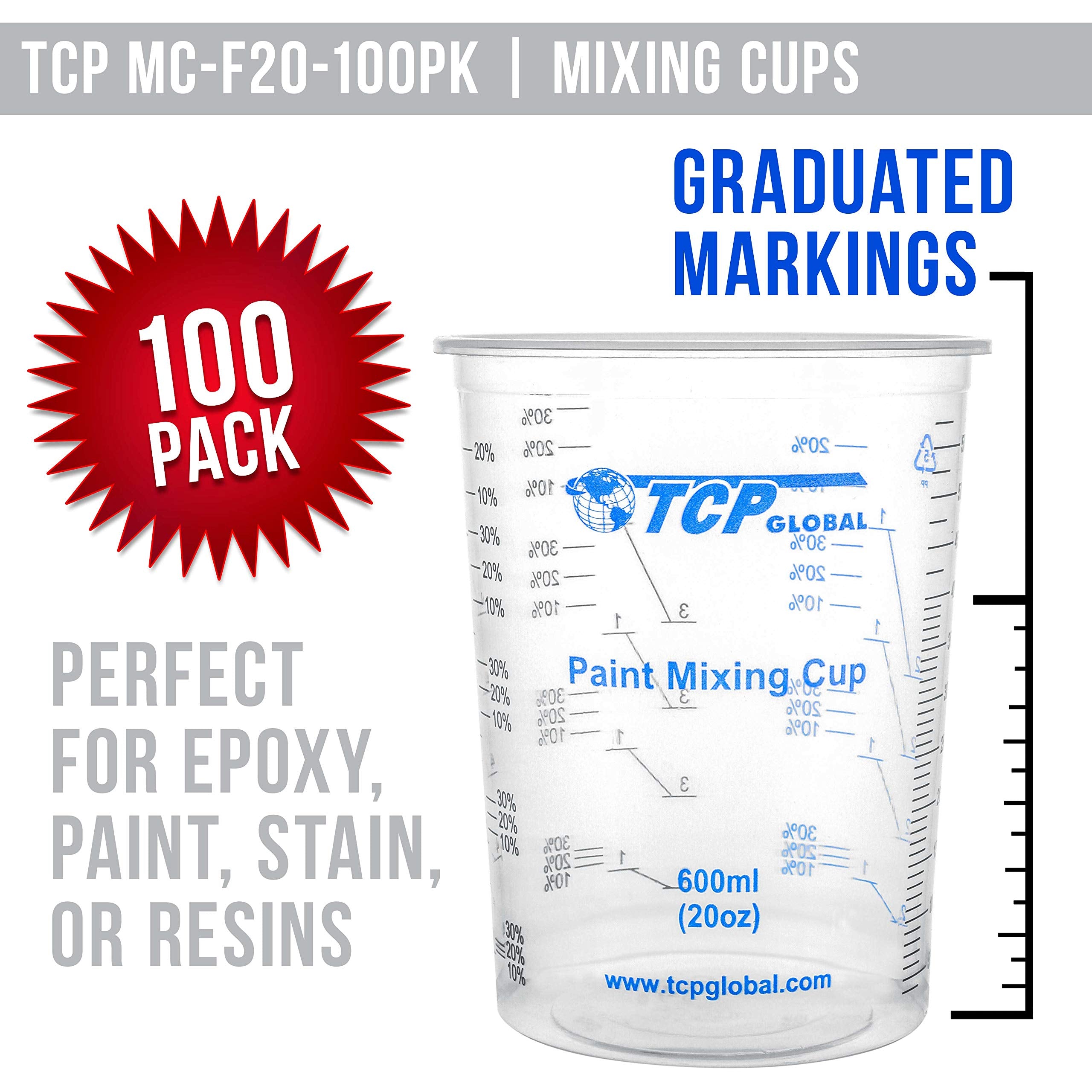 TCP Global wooden mixing sticks included for quick stirring