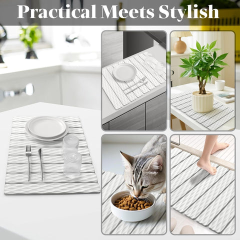 tdcokhe Drying mat includes sanding tool and instructions for setup.