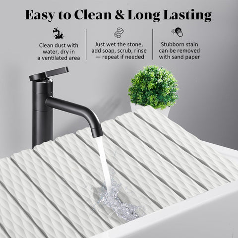 tdcokhe Multipurpose mat supports dishes, cups, and pet feeding areas.