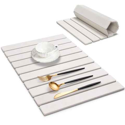 tdcokhe large stone drying mat on counter for quick water absorption after washing