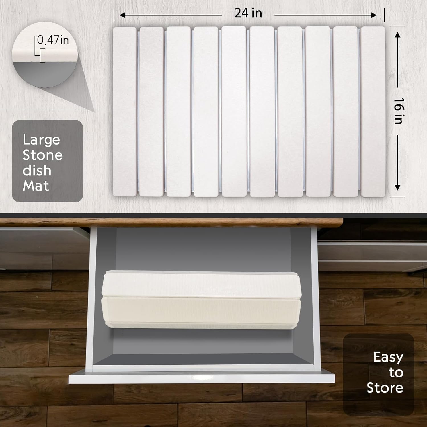 tdcokhe multi-purpose kitchen mat doubles as heat-proof surface