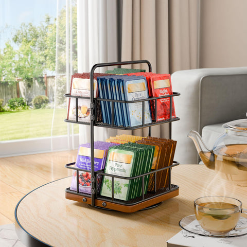 Tea Bunch quick-assembly countertop organizer with included tools.