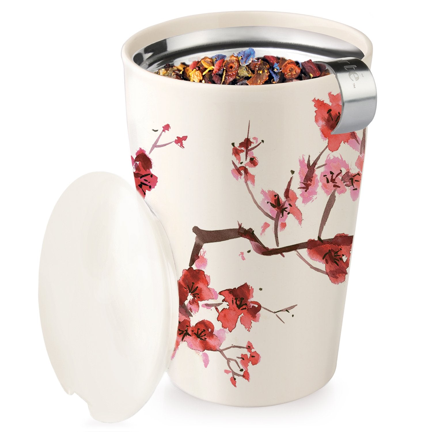 Tea Forte Kati Cup lid supports steeping and traps aroma