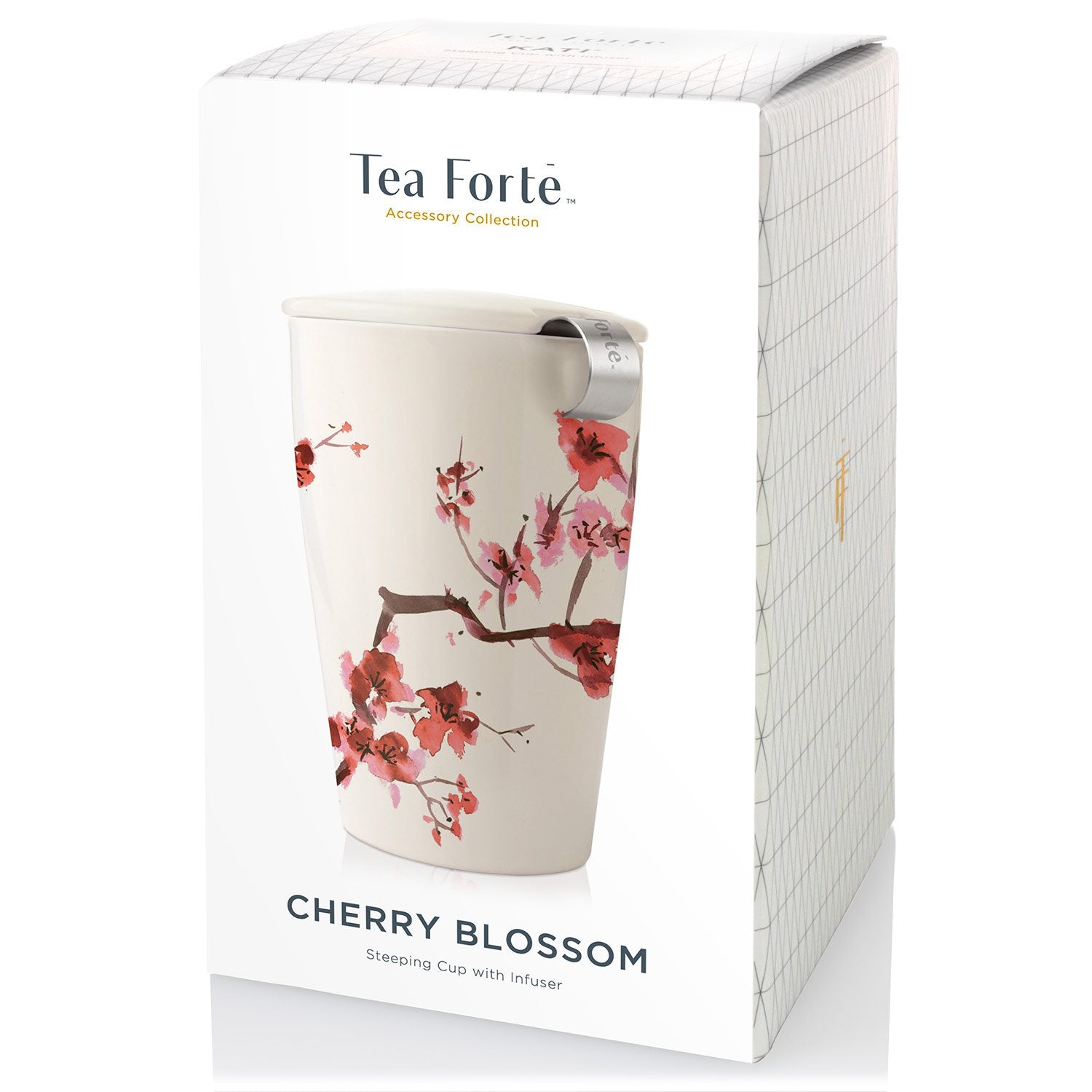 Tea Forte Kati Cup removable infuser basket prevents loose leaves escaping