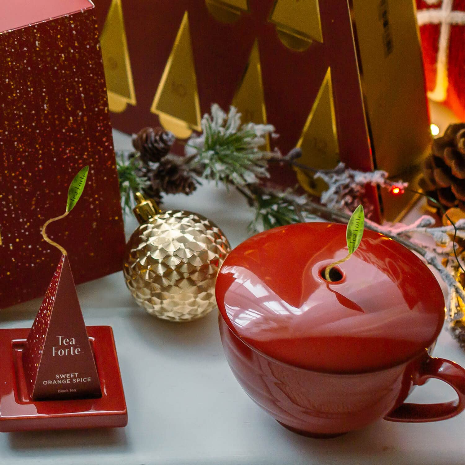 Tea Forte presentation box gift-ready packaging for tea lovers.