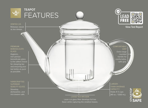 Teabloom glass tea warmer with candlelight creating a cozy ambiance for tea moments.