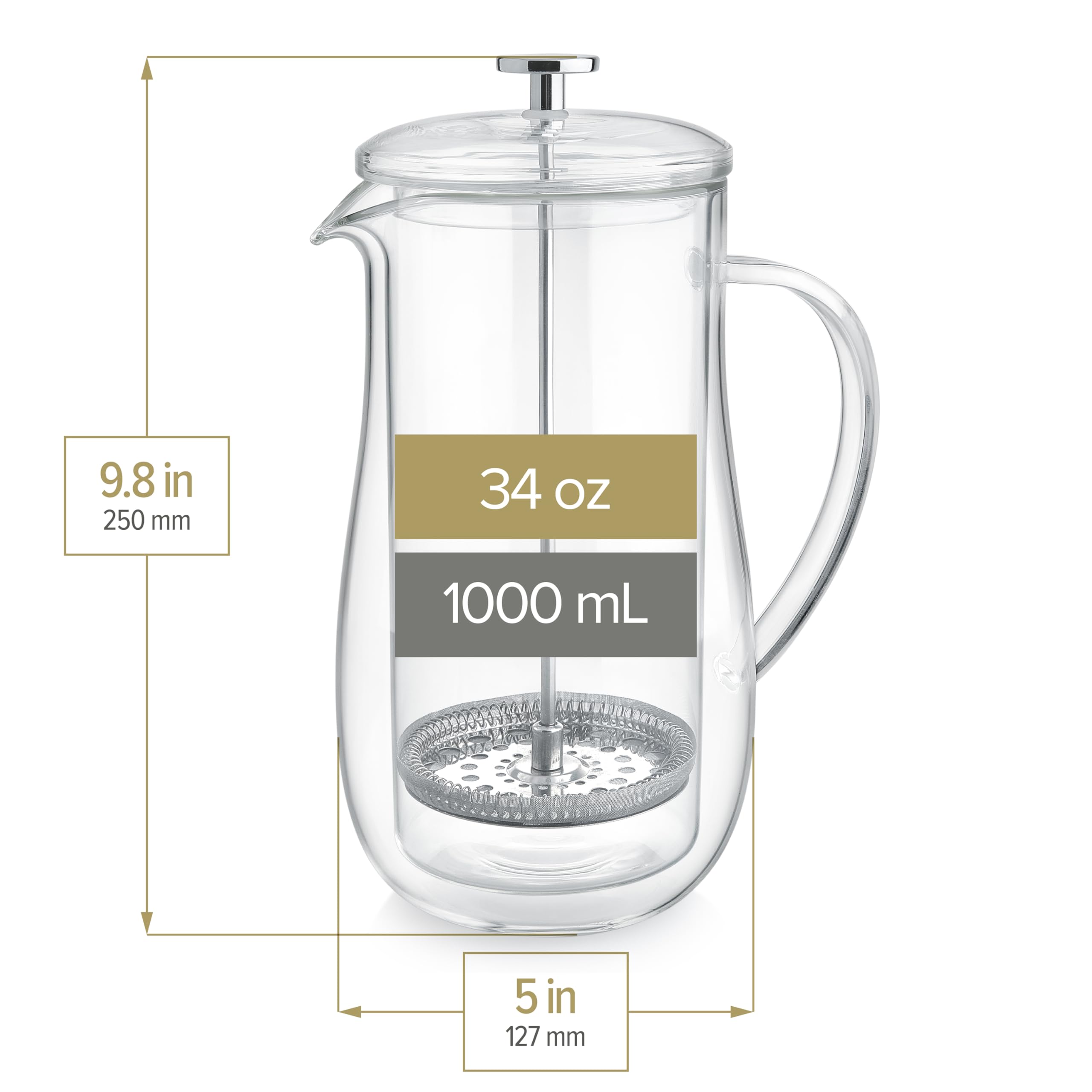 Teabloom precision tea press prevents over-extraction for balanced aroma