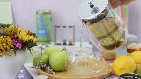 Teabloom Stay-Hot French Press plunger mechanism ensuring smooth steep