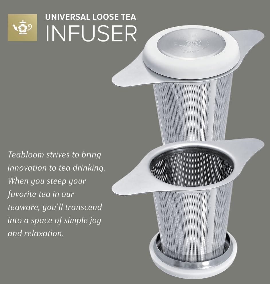 Teabloom Universal Tea Infuser dishwasher-safe for easy cleanup.