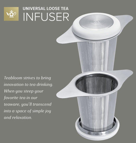 Teabloom Universal Tea Infuser dishwasher-safe for easy cleanup.