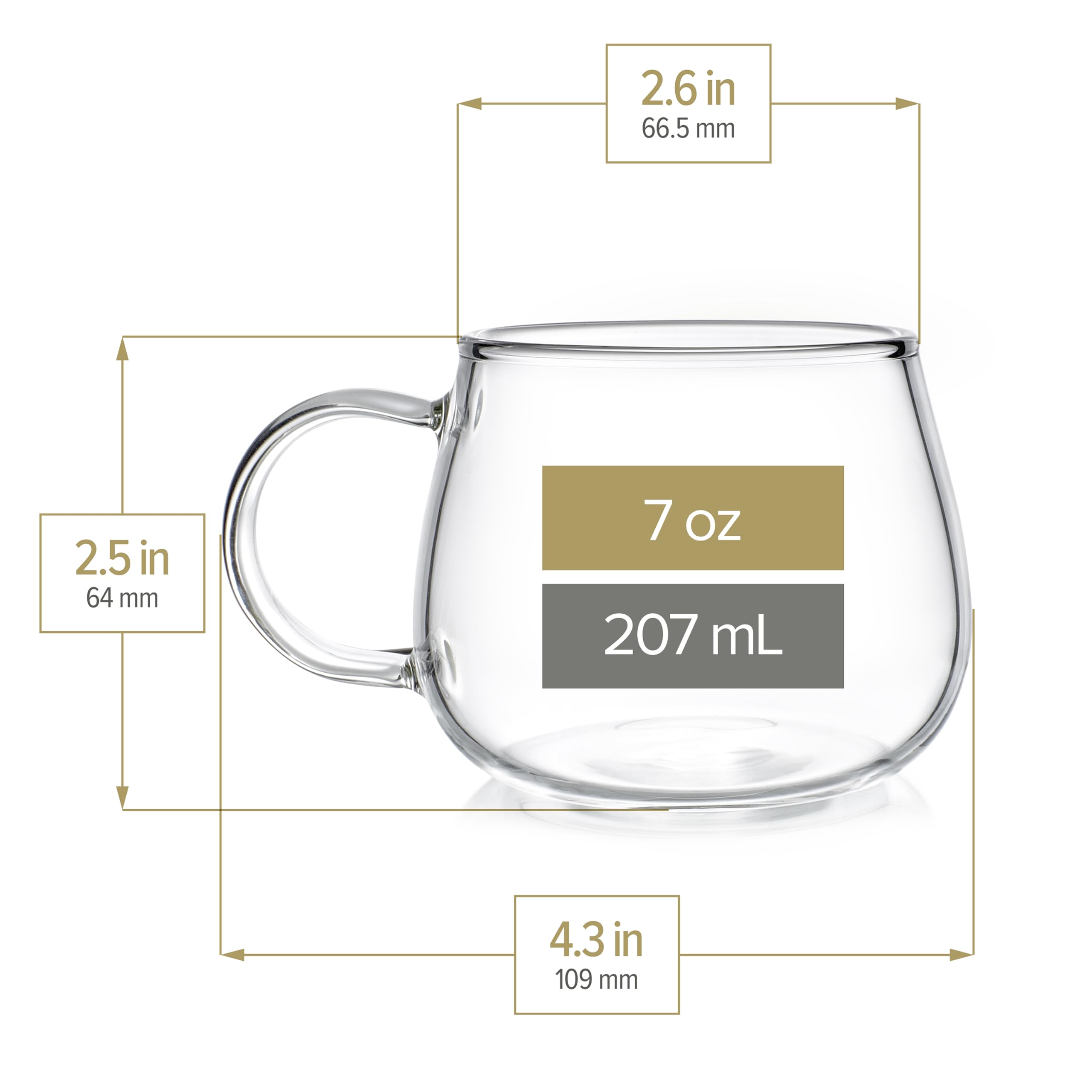 Teabloom wide handle teapot designed for comfortable grip.