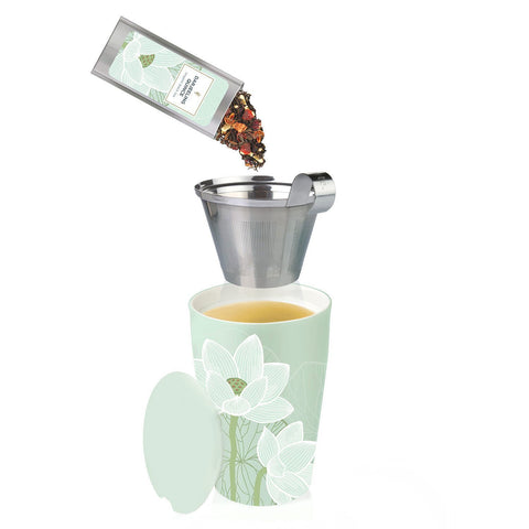 Tea Forte Kati Cup dishwasher-safe and microwave-safe for easy cleanup and reheating