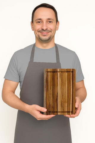 Teakhaus reversible cutting board ready for both sides