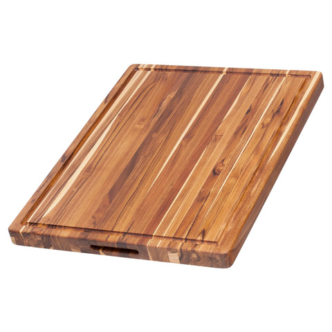 Teakhaus extra-large cutting board with juice groove for mess-free carving