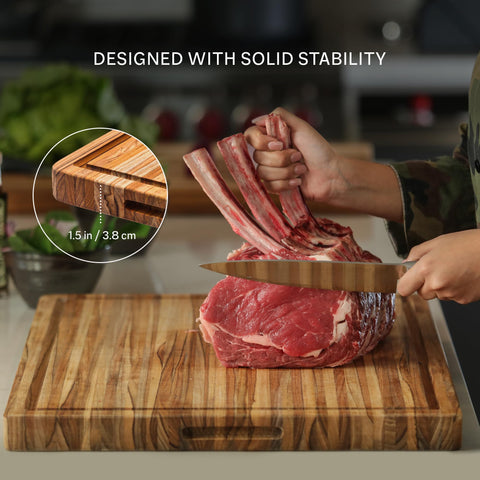 Teakhaus FSC-certified teak cutting board durability and sustainability