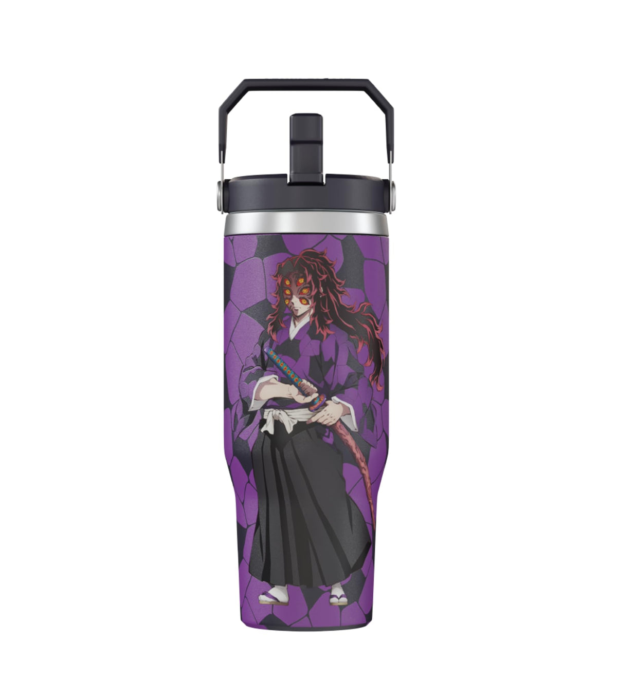 Team Liquid Demon Slayer tumbler front design showcases Kokushibo artwork for fans.