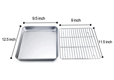 TeamFar mirror-finish baking pan close-up highlighting easy release