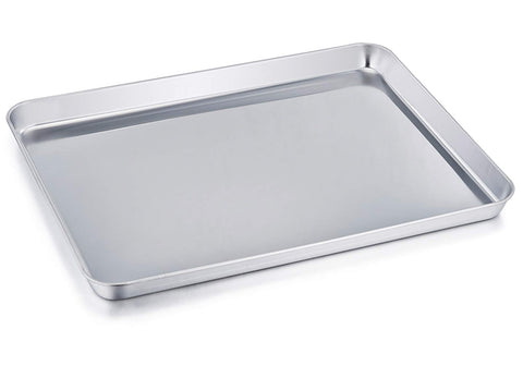 TeamFar baking sheet with mirror finish for easy food release.