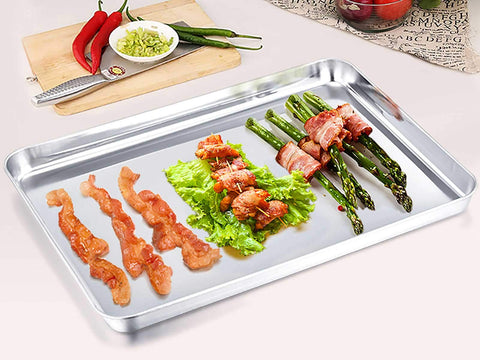 TeamFar baking sheet with smooth edges for safe handling.