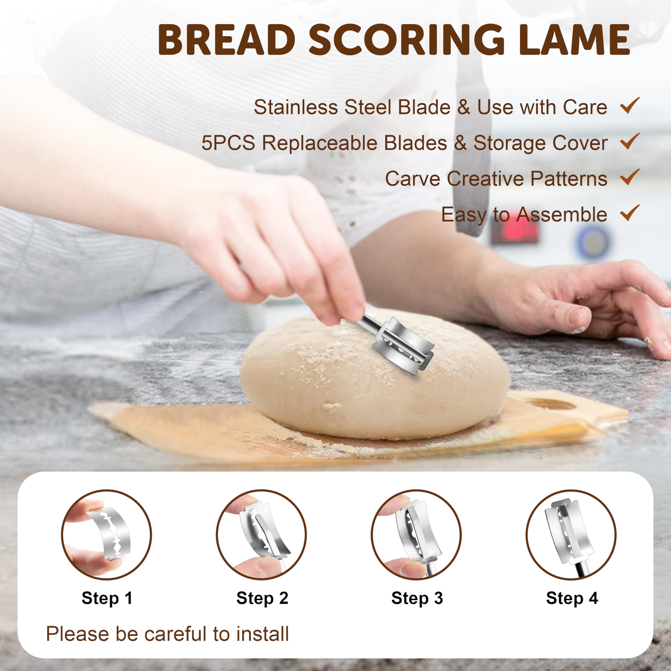 TeamFar bread sling keeping warm loaves protected while cooling on the counter