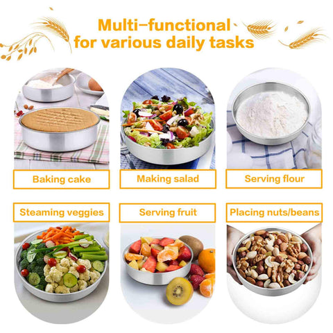 TeamFar cake pan 9-5-inch: larger round pan for multi-layer cakes and desserts.