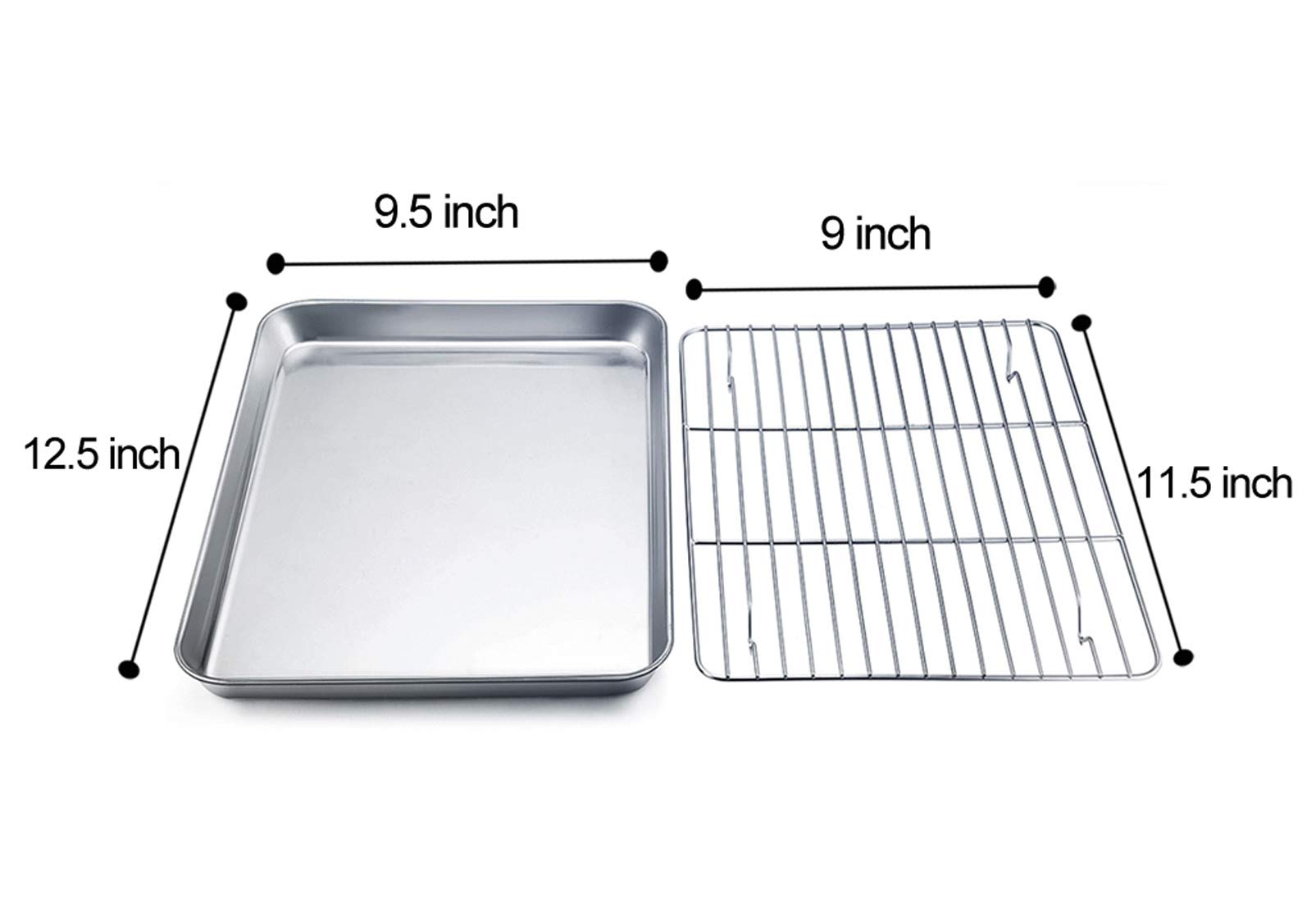 TeamFar cooling rack fits inside the pan for tidy cooling.