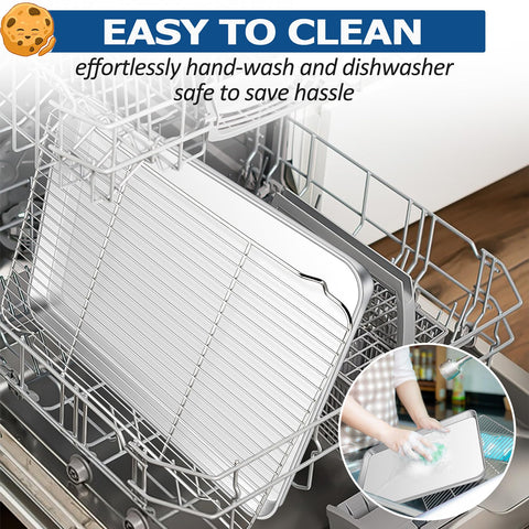 TeamFar dishwasher-safe set simplifies cleanup after baking and cooling.