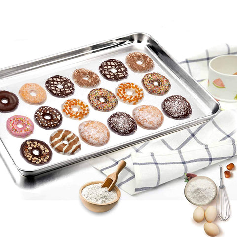 TeamFar baking sheet easy to clean and dishwasher safe.