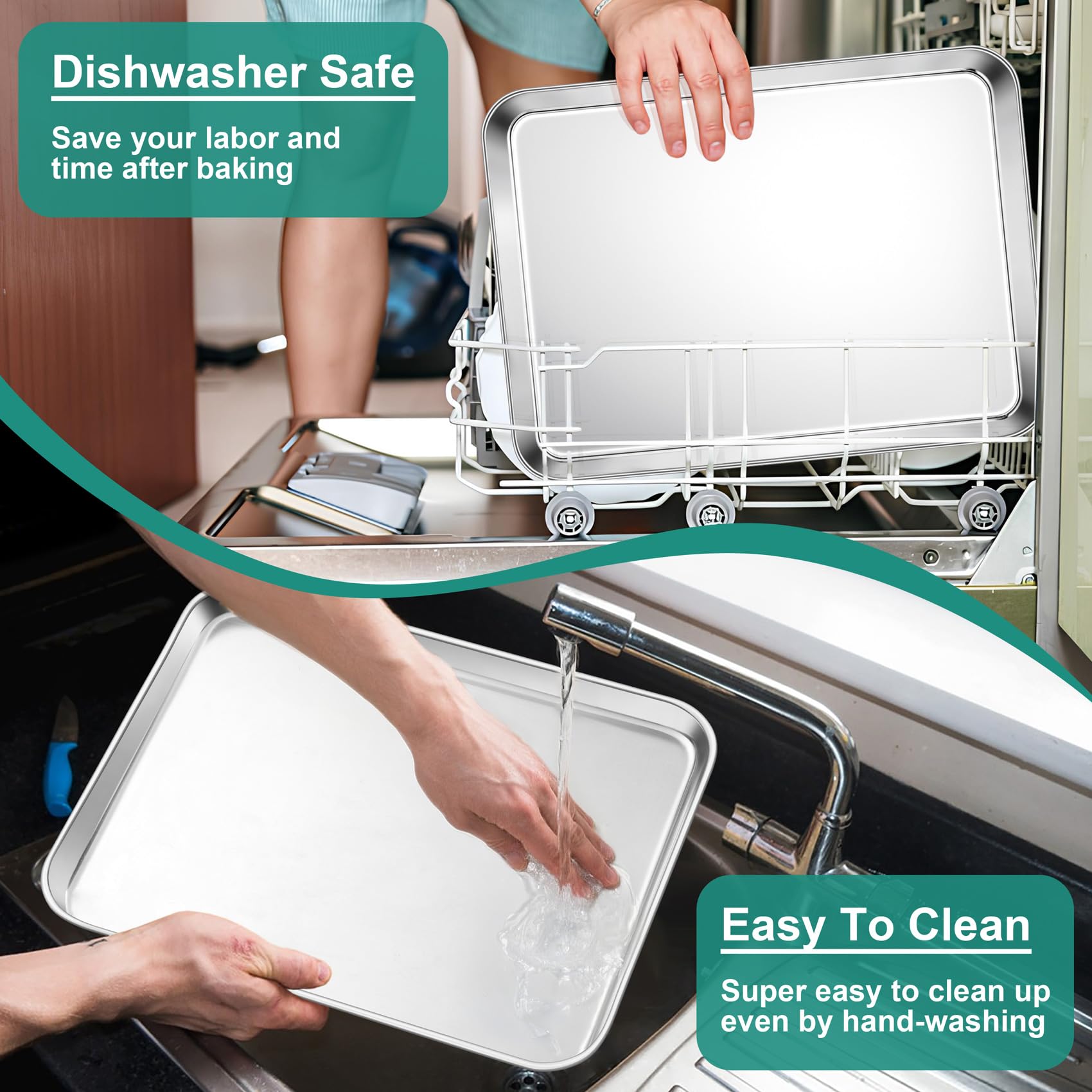 TeamFar dishwasher-safe pans for quick cleanup after batch cooking.