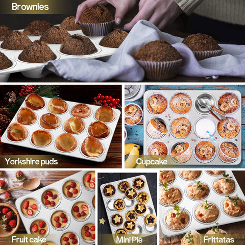 TeamFar even-baking focus emphasizes flat bases and consistent color across muffins.