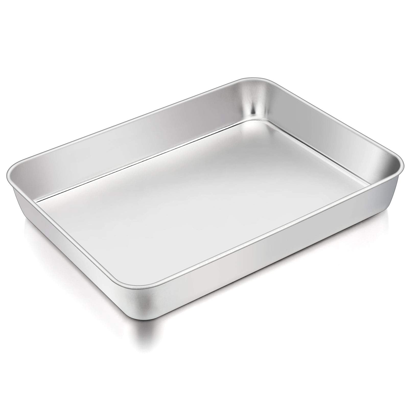 TeamFar lasagna pan with brushed surface for even browning and easy cleanup.