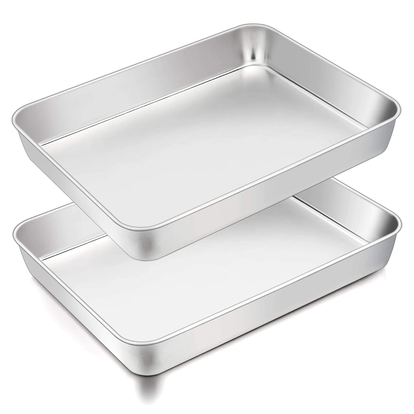 TeamFar Lasagna Pan with deep side and brushed surface for easy release